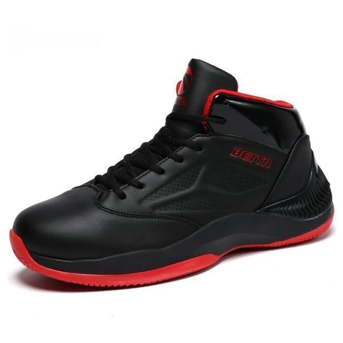 Chaussures De Basket Homme Respirantes – Baskets Légères Antidérapantes, Cuir Synthétique Durable, Idéales Pour Entraînement, Gym Et Course (Noir/Violet, Blanc/Orange, Blanc/Bleu)