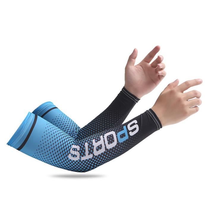 3 Paires Manches De Bras Compression Refroidissantes Anti-UV - Motifs Canard, Ours, Cheval Pour Sports Extérieurs