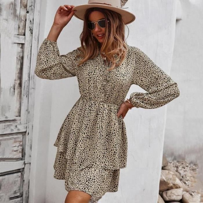 Robe femme on sale marron