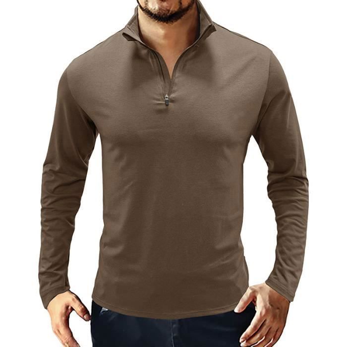Polo homme avec on sale fermeture eclair