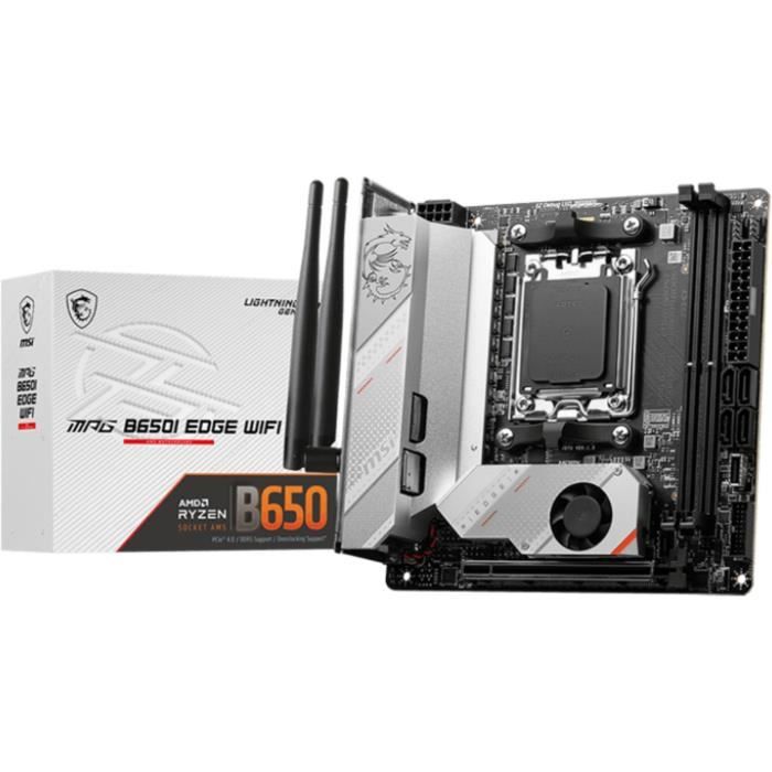 Carte mère – MSI – MPG B650I EDGE WIFI – AM5 – DDR5 – Wi-Fi 6E