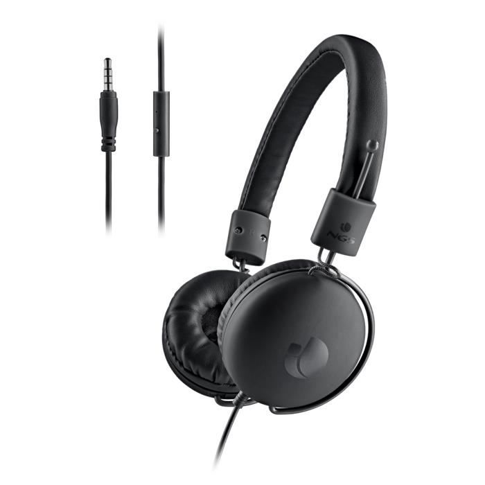 Casque Micro USB NGS VOX505USB - Oreillettes Rembourrées Avec Micro Réglable Pour PC Portable Et Consoles