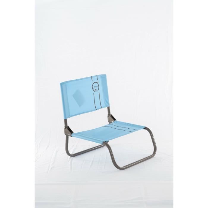 Chaise Cale dos 1 pliure OBEACH - Dimensions : 50 x 45 x 48 cm - Bleu