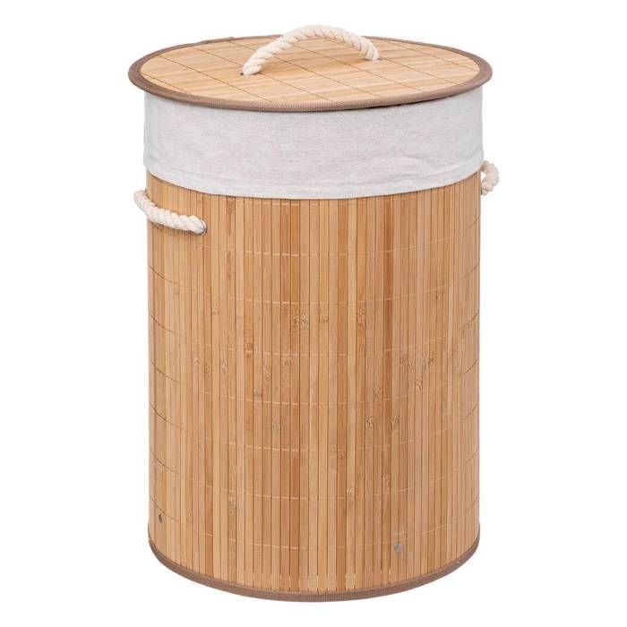 Panier à linge rond bambou 48L - 5 five simply smart
