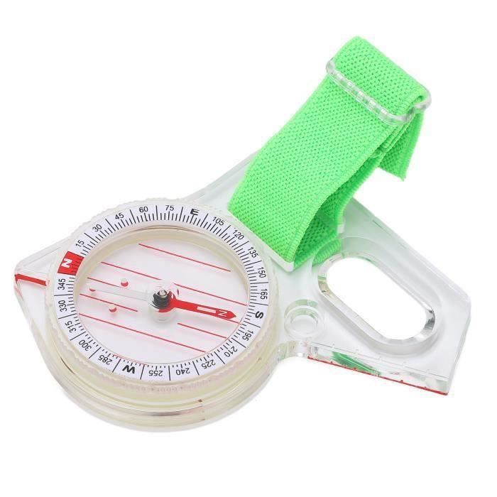 Lot De 5 Mini Boussoles De Randonnée – 15 Mm, Bouton Poussoir, Paracorde – Pour Enfant, Survie, Plein Air
