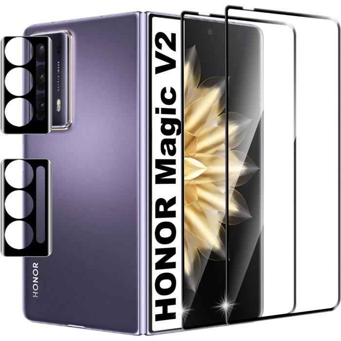 Verre Trempé pour Honor Magic 7 Pro et 6 Pro Anti-espion Dureté 9H Avizar Noir