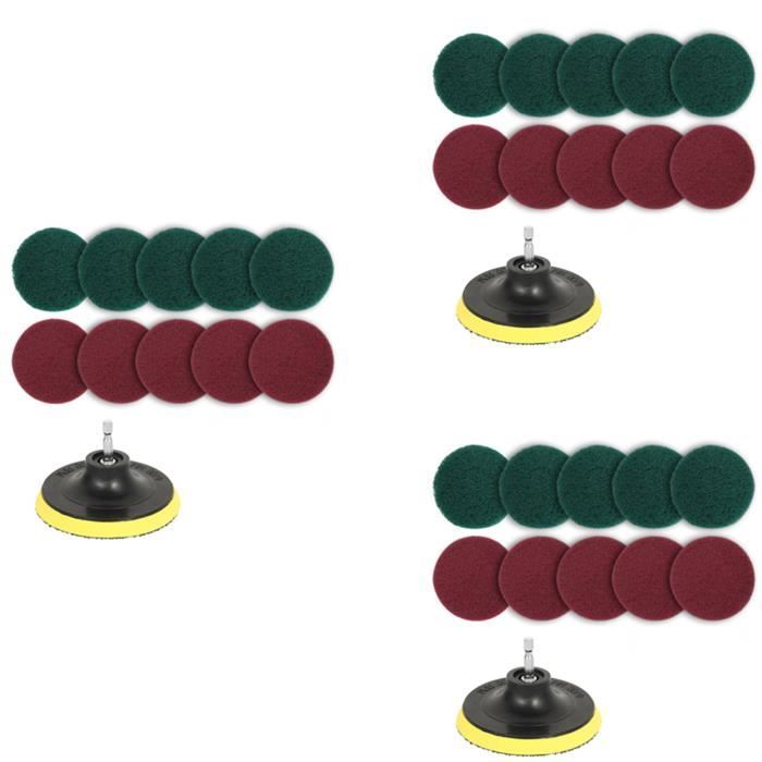 ETOUPA Lot De 8 Brosses à Récurer Pour Perceuse, Kit De Brosses à Récurer De Nettoyage électrique Avec Longue Fixation étendue, Brosses à Récurer Tout Usage Pour Voiture, Joint, Sol, Baignoire, Salle