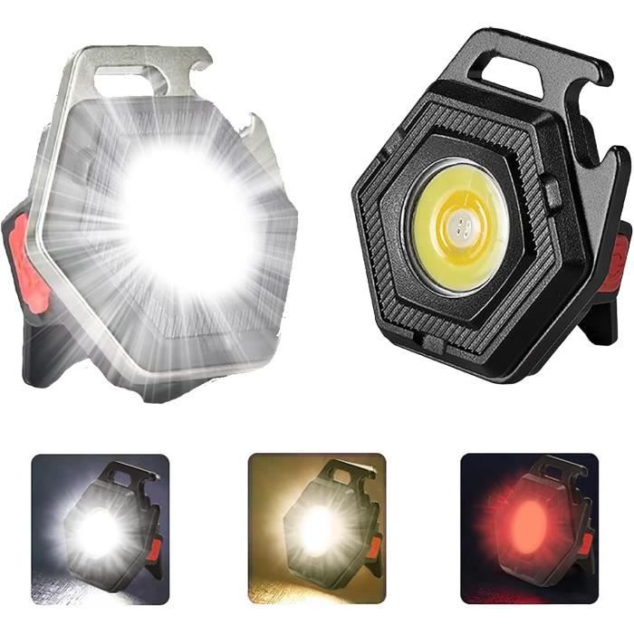 Lampe de Poche - YWEI - Mini Lampe LED COB - Rechargeable USB - Torche Magnétique - 2PCS