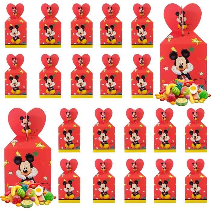 Lot De 24 Boîtes à Bonbons Mario - 10x10x10 Cm - Carton Décoratif Pour Anniversaire, Mariage, Halloween, Noël