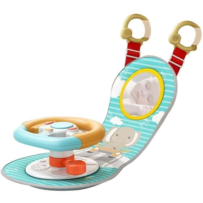 Jouet De Volant De Voiture Interactif Avec Levier De Vitesse Et Lunettes De Bebe Simulation De Jouet De Direction Pour Enfants Cdiscount Jeux Jouets
