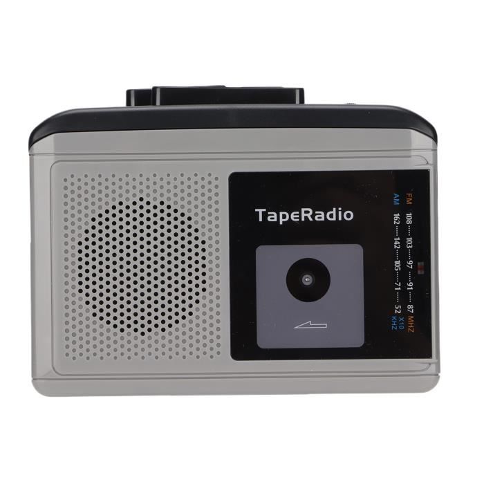 Tbest Magnétophone Lecteur de cassettes Radio AM/FM portable Lecteur de ...