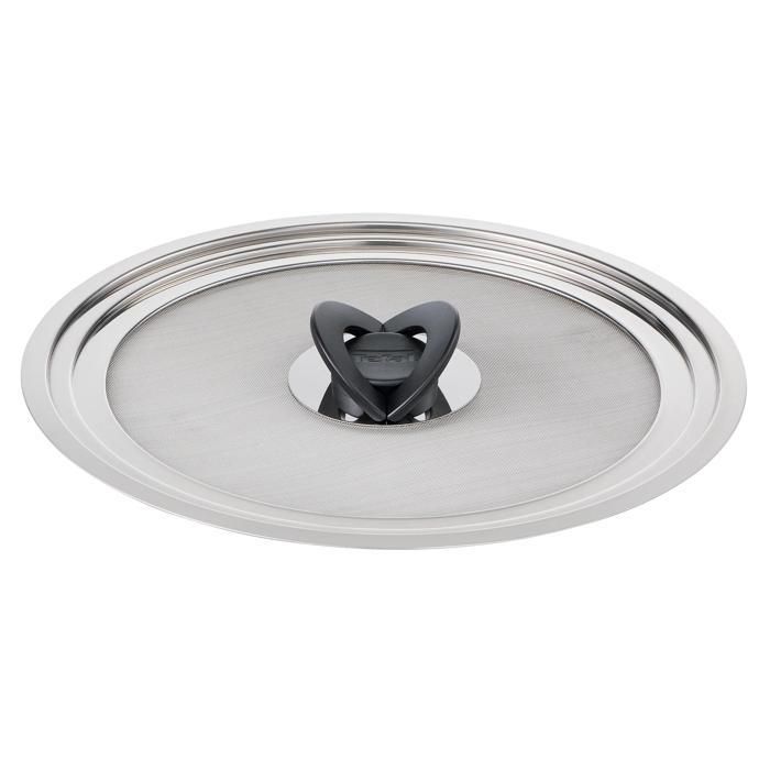 Couvercle Anti-Projections Fackelmann - Pour Poêle Et Friture - Grille Acier Inox, Manche Plastique - 43,5x28,9cm