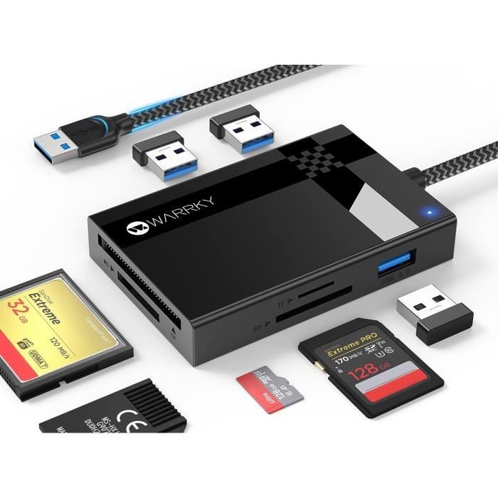 USB 3.0 LECTEUR De Carte SD Micro SD TF CF MS 4 En 1 Adaptateur