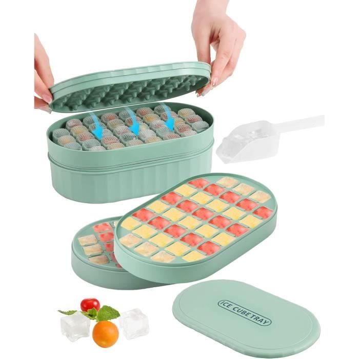 Lot De 4 Grands Bacs à Glaçons En Silicone - 25,5 X 13 X 7 Cm - Réutilisables - Pour Bain Glacé, Glacière, Cuisine