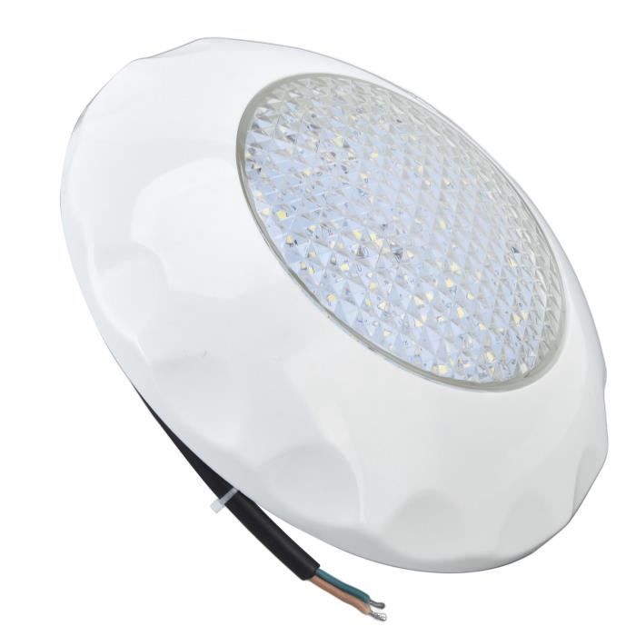 RHO-Lampe de piscine AC12V 9W Lumière LED Submersible IP68 étanche LED Lumière de Piscine Lumière Blanche ABS piscine pour