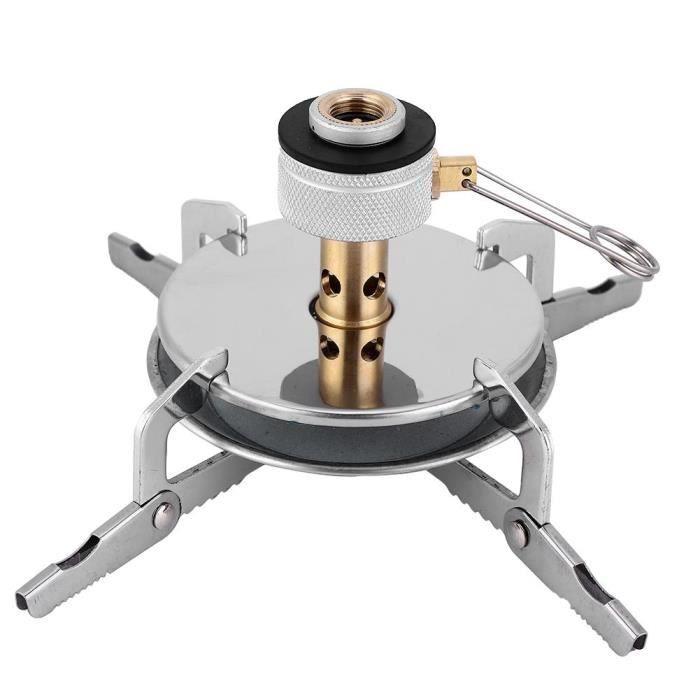 Réchaud De Camping Gaz 3 Feux 5.4KW - Portable, Auto-Allumage Piézo, Avec Tuyau Et Régulateur