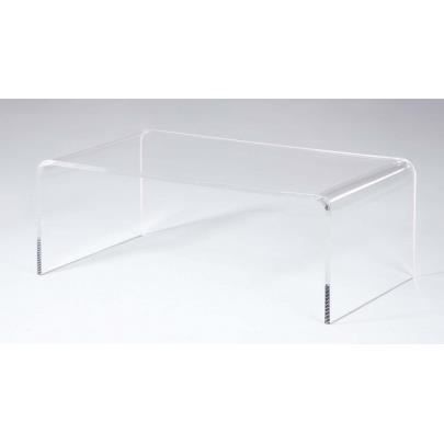 Table Basse Leslie Acrylique Transparent Achat Vente Table