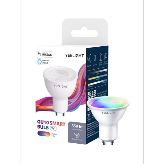 XIAOMI YEELIGHT Ampoule LED intelligente GU10 16 millions de couleurs réglables Ampoule RGB