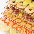 Klarstein Fruit Jerky Déshydrateur alimentaire 600-700W 6 étages - Réglage température 35-70°C + Minuteur + 9 plateux inclus - noir-1