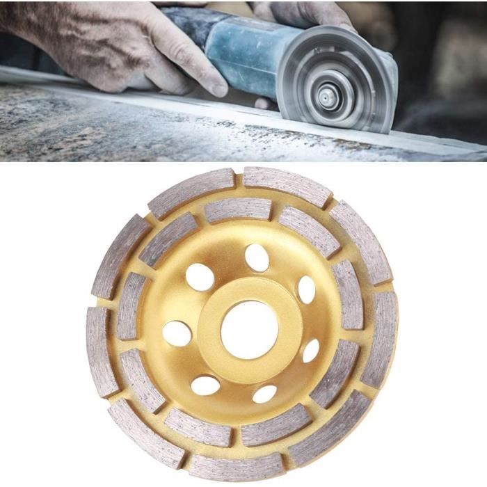 Pearl Abrasive - P4 Meules à boisseau pour le béton et la maçonnerie. double rangée 5