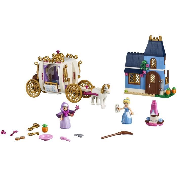 LEGO 43219 Disney Princess Châteaux Créatifs, Jouet Château avec  Mini-Poupées Belle et Cendrillon et Boîte de Rangement en Briques, Enfants,  Filles et Garçons 6 Ans : : Jouets