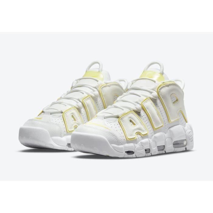 Nike Air More Uptempo 90 Blanc Jaune blanc Couleurs multiples Cdiscount Chaussures