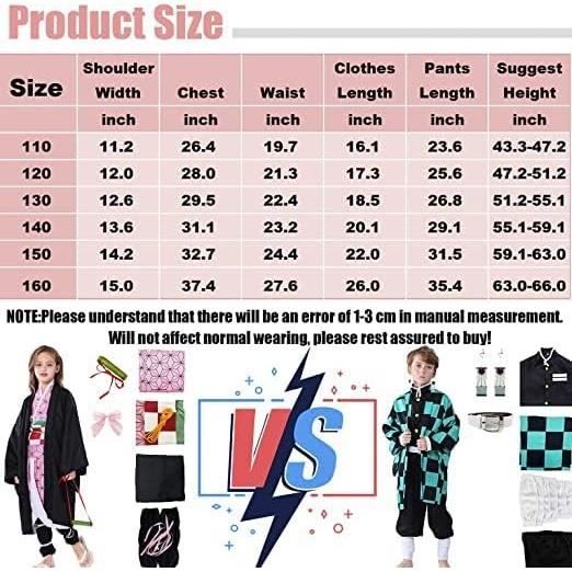 Yumenam Ensemble Crop Top + Short Fille Anime TANJIRO NEZUKO INOSUKE - Imprimé 3D Demon Slayer - Pyjama Été Cosplay Casual Manches Courtes - Taille XS à 2XL