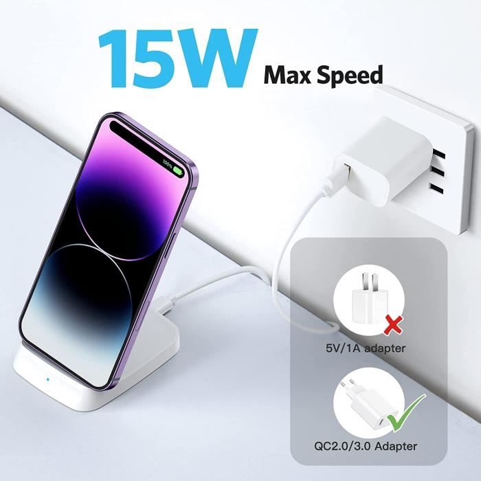 Chargeur induction double - Cdiscount