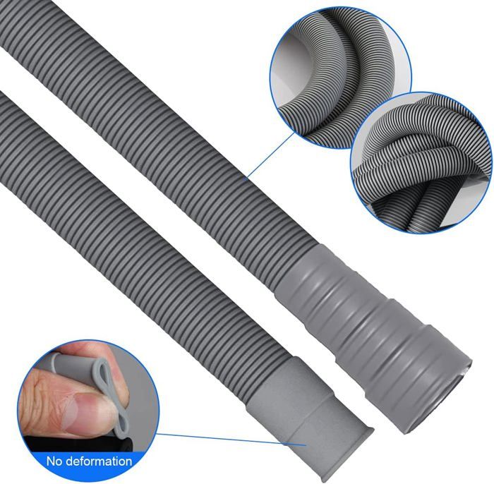 Lot De 5 Connecteurs Tuyau Vidange Triple Sortie Machine à Laver - 32 à 46 Mm, Clapet Anti-retour, Joints Silicone - 3