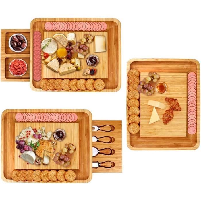 Plateau à fromage marqueterie de paille