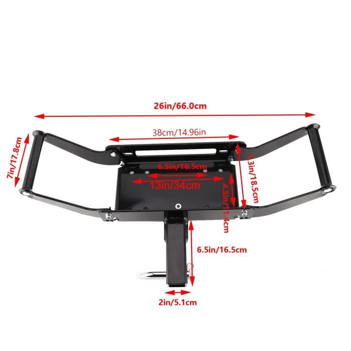 RHO- Support de treuil ATV Support Plaque de Montage de Treuil ...