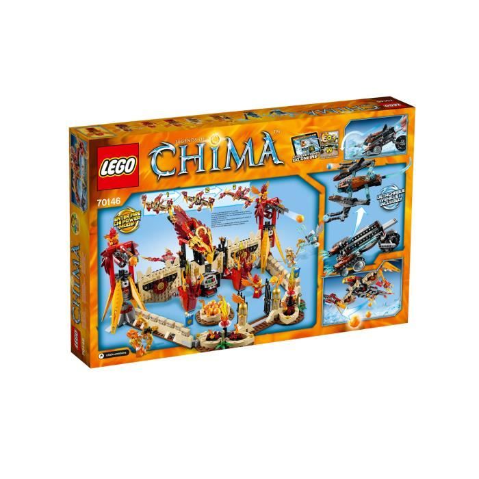 LEGO Chima 70146 Le Temple du Phoenix de Feu Cdiscount Jeux Jouets
