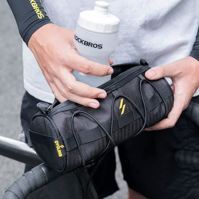 RockBros Sacoche Vélo Cadre 3L Noir - Triangulaire Imperméable Sac Tube Supérieur VTT