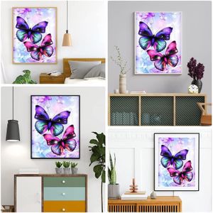 Gemdoit Ornements De Bureau Diamond Art (papillon