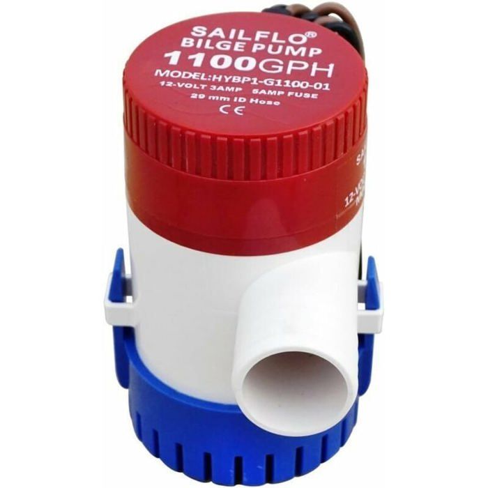 Pompe De Cale 12V 1100 GPH Dixhills - Submersible Et Silencieuse - Pour Bateau, Yacht, Camping-car, Piscine