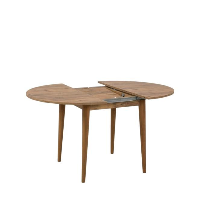 Table Ronde Maison Extensible Table ronde extensible effet pin Ø100-131 cm ORINA - Cdiscount Maison