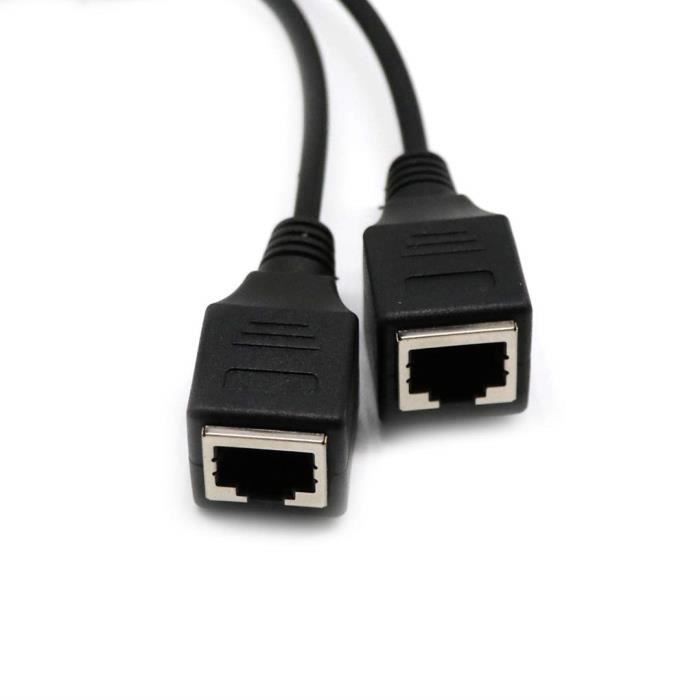 Rj45 Ethernet Splitter Cable, Rj45 1 Mâle à 4 X Femelle Lan Ethernet  Splitter Adapter/câble réseau adapté Super Cat5, Cat5e, Cat6, Cat7 Lan  Ethernet