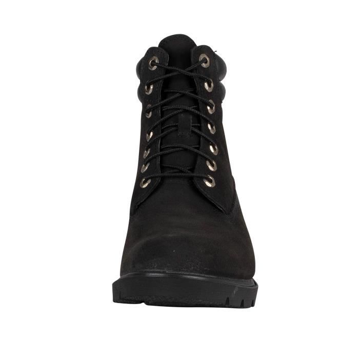 Bottes en cuir de base de 6 pouces pour homme Timberland Noir