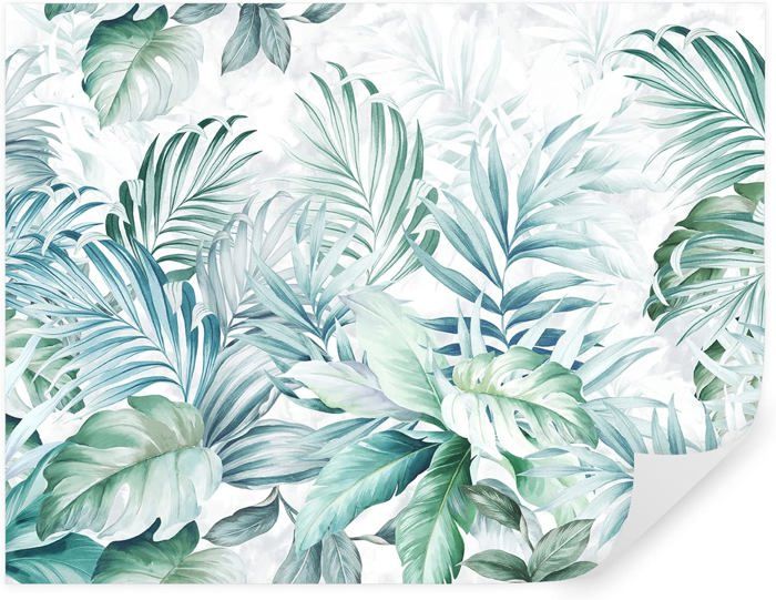 Papier Peint Panoramique 350x256cm 3D Effet style Jungle Tropical ...
