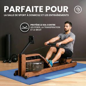 Edukit Tapis De Gym Mousse EVA 24 Pièces + Bordures - Puzzle Antidérapant 2,29 M² Pour Exercice, Garage, Maison (Noir)