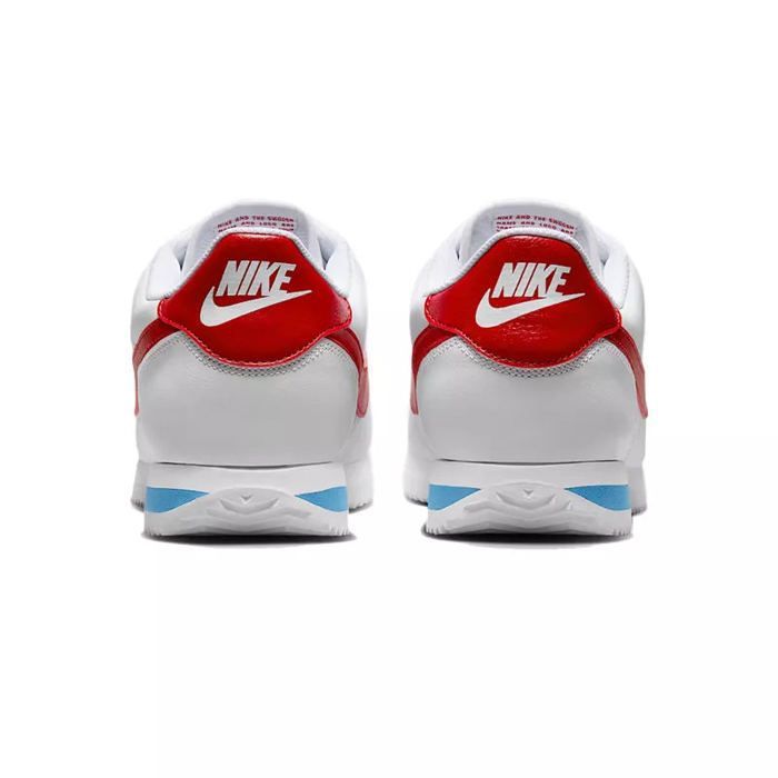 Basket Nike CORTEZ CLASSIC LEATHER Blanc, Rouge, Cdiscount