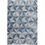 Tapis Poil Ras Tissé à Plat Frencie Bleugris 160x235 Cm
