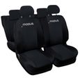 Lupex Shop Housses de siège auto compatibles pour Modus Noir Noir-0