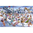 Puzzle 1000 pcs - PIATNIK - Ruyer : Ski de Noël - Dessins animés et BD - Mixte - A partir de 12 ans-0