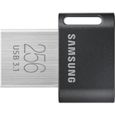 Samsung FIT Plus 256GB, 256 Go, 3.1 (3.1 Gen 1), Connecteur USB Type-A, Pivotant, 3,1 g, Noir, Acier inoxydable-0