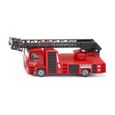 Camion de pompier échelle MAN - SIKU - Multicolore - Rouge - Enfant - A partir de 3 ans - Matériaux mixtes-0