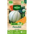 Graines potagères - VILMORIN - Melon Charentais bio - Culture hâtive - Chair parfumée et juteuse-0