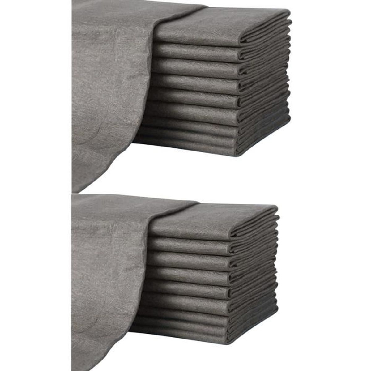 HA-RA Chiffon Gris/Blanc 2 pièces | Nettoyage Efficace main image 0