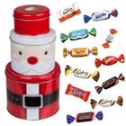 PRO DISTRI Méga Père Noël Gigogne à garnir de 100 chocolats Kinder Schokobons et Mini Bueno, Daim, Célébrations