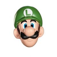 Déguisement - Mario Bros - Masque Luigi adulte - Vert - Mixte - A partir de 18 ans